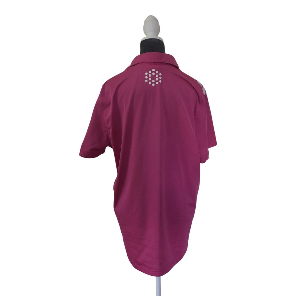Puma Golf Pink Striped Polo L DryCELL Performance Shirt Sz L Women's XL - Picture 4 of 10